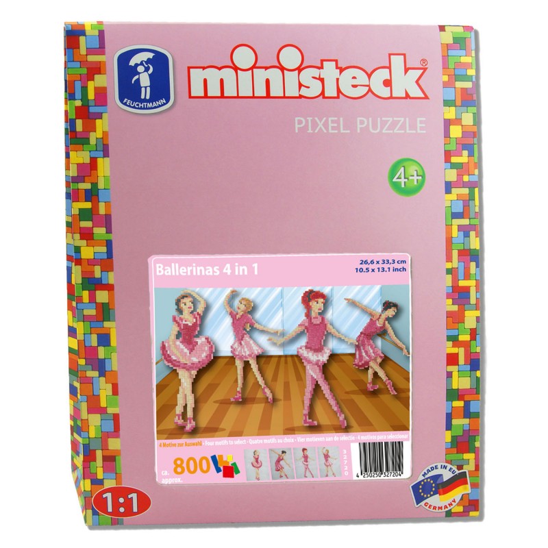 Ministeck ballerine 4 in 1 mosaïque idée cadeau danseuse