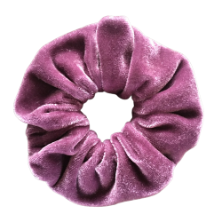 hair scrunchie in lilac velvet
