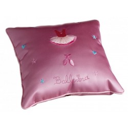 pink satin ballerina pillow