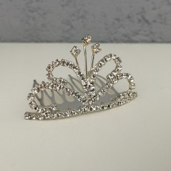 mini tiara crown silver princess ballerina ballet bride