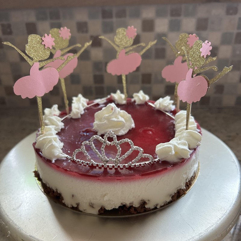 bâton de petit gâteau ballerine avec paillettes