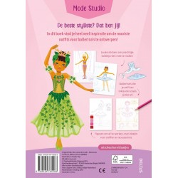 Ballerina fashion studio Deltas 9789044765588 topmodels sticker and coloring book ballet gift