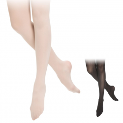 pink footed ballet tights Sansha T99 black