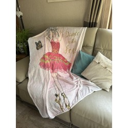 zacht rose ballerina fleece deken tv deken kinderen 100 cmx 150 cm