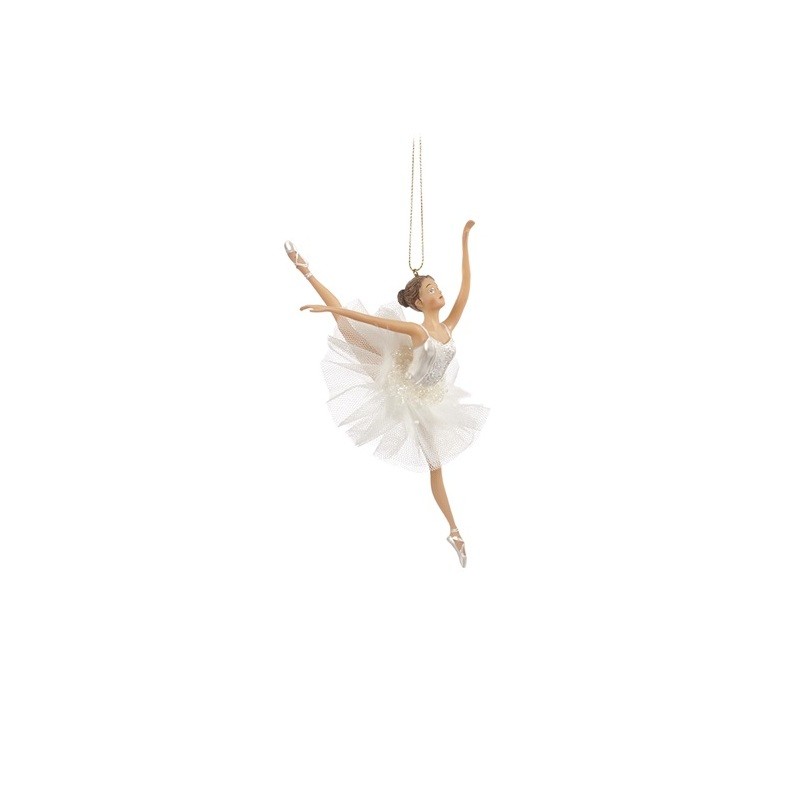 ballerina kerstdecoratie Goodwill wit balletgeschenk