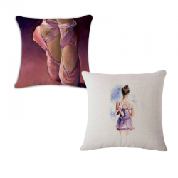 ballet pillowcase pointshoes or ballerina ballet gift idea