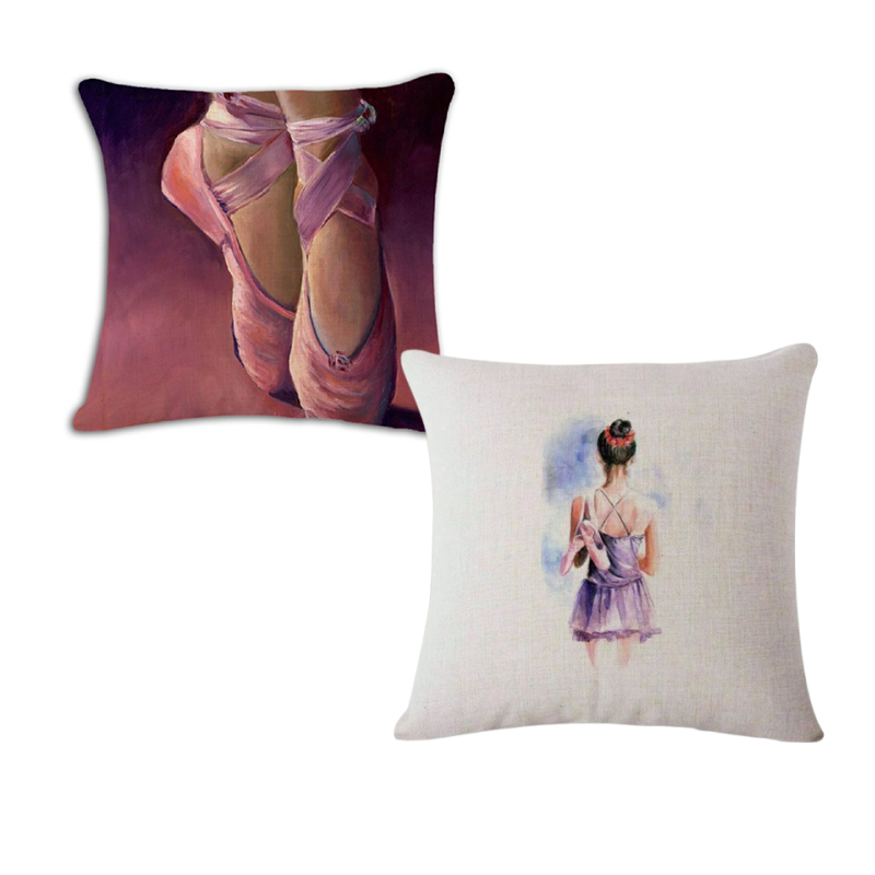 ballet pillowcase pointshoes or ballerina ballet gift idea