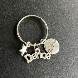 keychain dance star lucky charm