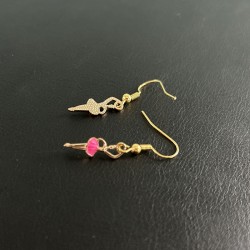 boucles d'oreilles ballet dorées idée cadeau danseuse