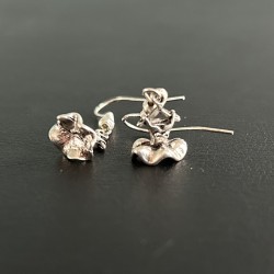 silver ballerina tutu earring ballet gift idea