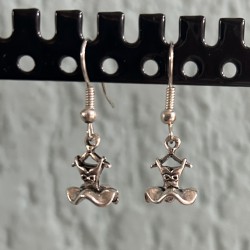 silver ballerina tutu earring ballet gift idea