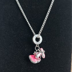 zilveren ballerina ketting met pandora hanger balletschoen tutu