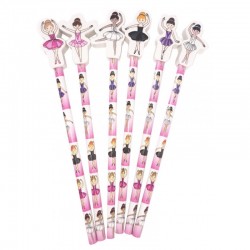 ballerina pencil with eraser ballet gift idea