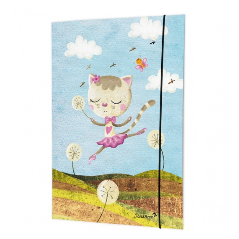 ballerina folder with cat Danzarte